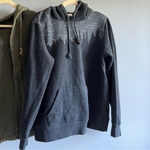 Tentree Juniper Large Black Pullover Hoodie